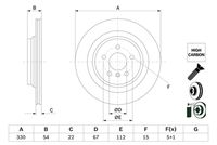 BOSCH 0986479E97 - Disco de freno