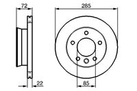 BOSCH 0986479212 - Disco de freno