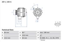 BOSCH 0 986 083 950 - Alternador