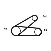 CONTINENTAL CTAM 6PK873ELASTT1 - Unidades accionadas: Alternador<br>Equipamiento de vehículo: para vehículos con climatizador<br>Equipos/Rodillos: incl. rodillo tensor<br>Equipos/Rodillos: incl. rodillo guía<br>long. de embalaje [cm]: 34<br>Ancho de embalaje [cm]: 24<br>h embalaje [cm]: 15<br>Peso [kg]: 1,714<br>