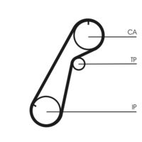 CONTINENTAL CTAM CT1020 - año construcción hasta: 03/2006<br>Número de dientes: 101<br>Longitud [mm]: 962<br>Ancho [mm]: 30<br>División dientes [mm]: 9,525<br>