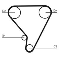 CONTINENTAL CTAM CT1033 - Correa dentada