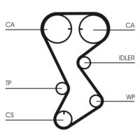 CONTINENTAL CTAM CT1144 - Correa dentada