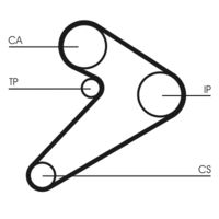 CONTINENTAL CTAM CT517 - Correa dentada