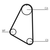 CONTINENTAL CTAM CT526 - Correa dentada