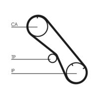 CONTINENTAL CTAM CT1153 - Correa dentada