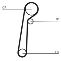 CONTINENTAL CTAM CT1156 - Correa dentada