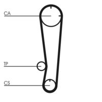 CONTINENTAL CTAM CT603 - Correa dentada