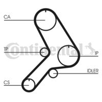 CONTINENTAL CTAM CT617 - Correa dentada