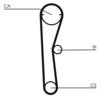 CONTINENTAL CTAM CT669 - Correa dentada