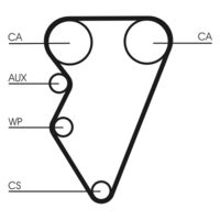 CONTINENTAL CTAM CT708K1 - Número de dientes: 145<br>Ancho [mm]: 26<br>