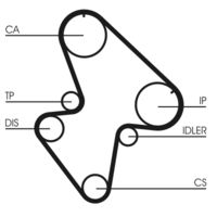 CONTINENTAL CTAM CT710K1 - Juego de correas dentadas