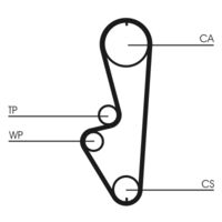 CONTINENTAL CTAM CT765K1 - Juego de correas dentadas