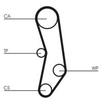 CONTINENTAL CTAM CT515 - Correa dentada