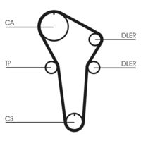 CONTINENTAL CTAM CT899 - Unidades accionadas: Árbol de levas<br>N.º de chasis (VIN) desde: BA1-...605121<br>Número de dientes: 123<br>long. de embalaje [cm]: 25,5<br>Ancho de embalaje [cm]: 16<br>h embalaje [cm]: 3<br>Peso [kg]: 0,15<br>Ancho [mm]: 22<br>División dientes [mm]: 8<br>