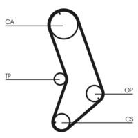 CONTINENTAL CTAM CT647 - Correa dentada