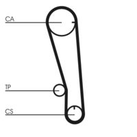 CONTINENTAL CTAM CT665 - Correa dentada