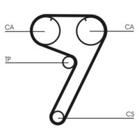 CONTINENTAL CTAM CT670 - Correa dentada