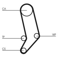 CONTINENTAL CTAM CT939K4 - Juego de correas dentadas