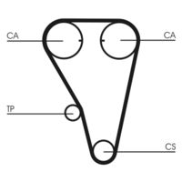 CONTINENTAL CTAM CT803K1 - Juego de correas dentadas