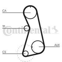 CONTINENTAL CTAM CT848 - Correa dentada