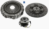 SACHS 3400700463 - Código de motor: D13C460<br>Código de motor: D13K460<br>Tipo de caja de cambios: AT2412/E, AT2612/E<br>Tipo de caja de cambios: ATO2612/E<br>Norma de emisiones: Euro 6<br>varias piezas: tres piezas<br>Número de dientes: 24<br>Perfil del cubo: 46x50<br>Artículo complementario/Información complementaria: con desembrague central<br>Diámetro exterior plato de presión de embrague [mm]: 430<br>Diámetro exterior del forro de fricción 1 [mm]: 430<br>