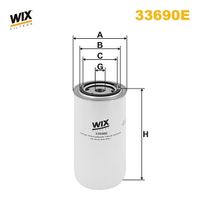 WIX FILTERS 33690E - año construcción hasta: 03/2002<br>Código de motor: D12A/B/C/D-380<br>Restricción de fabricante: Parker-Racor<br>Tipo de filtro: con separador de agua<br>Tipo de filtro: Filtro enroscable<br>Altura [mm]: 133<br>Medida de rosca: 1-14<br>Diámetro exterior 1 [mm]: 109<br>Diám. int. 1 [mm]: 91<br>Diám. int. 2[mm]: 82<br>SVHC: No existen sustancias SVHC<br>