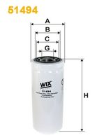 WIX FILTERS 51494 - año construcción hasta: 03/2002<br>Tipo de caja de cambios: R/SR 52,1400,1700, M<br>Tipo de filtro: Cartucho filtrante<br>SVHC: No existen sustancias SVHC<br>