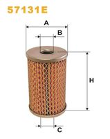 WIX FILTERS 57131E - Tipo de filtro: Cartucho filtrante<br>Altura [mm]: 101<br>Diámetro interior [mm]: 18<br>Diámetro exterior [mm]: 60<br>Diám. int. 1 [mm]: 18<br>SVHC: No existen sustancias SVHC<br>