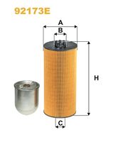 WIX FILTERS 92041E - Altura [mm]: 313<br>Diám. int. 1 [mm]: 56<br>Diám. int. 2[mm]: 45<br>Diámetro exterior [mm]: 113<br>Tipo de filtro: Cartucho filtrante<br>Peso [kg]: 0,378<br>