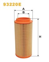 WIX FILTERS 93220E - Peso [kg]: 0,857<br>Tipo de filtro: Cartucho filtrante<br>