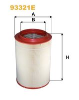 WIX FILTERS 93321E - Código de motor: Cursor 9 (F2CFE611)<br>Nº serie: Hi-Road + Hi-Street<br>Tipo de filtro: Cartucho filtrante<br>Nº art. de accesorio recomendado: CF 1810/1<br>Altura [mm]: 461<br>Diámetro interior [mm]: 217<br>Diámetro exterior [mm]: 314<br>SVHC: No existen sustancias SVHC<br>