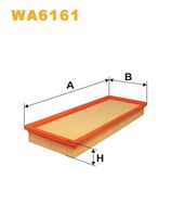 WIX FILTERS WA6161 - Código de motor: LRA<br>Tipo de filtro: Cartucho filtrante<br>Longitud [mm]: 333<br>Ancho [mm]: 135<br>Altura [mm]: 41<br>