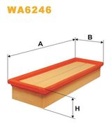 WIX FILTERS WA6246 - año construcción desde: 04/1997<br>año construcción hasta: 03/2002<br>Código de motor: XU7JP<br>Tipo de filtro: Cartucho filtrante<br>Longitud [mm]: 297<br>Ancho [mm]: 102<br>Altura [mm]: 51<br>