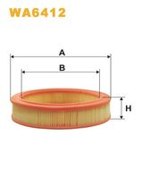 WIX FILTERS WA6412 - año construcción desde: 07/1988<br>Tipo de filtro: Cartucho filtrante<br>Altura [mm]: 55<br>Diámetro exterior [mm]: 232<br>Diámetro interior [mm]: 182<br>