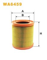 WIX FILTERS WA6459 - Tipo de filtro: Cartucho filtrante<br>Altura [mm]: 180<br>Diámetro exterior [mm]: 154<br>Diámetro interior [mm]: 92<br>Diám. int. 1 [mm]: 92<br>Diám. int. 2[mm]: 92<br>