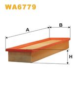 WIX FILTERS WA6779 - Tipo de filtro: Cartucho filtrante<br>Longitud [mm]: 335<br>Ancho [mm]: 102<br>Altura [mm]: 71<br>Artículo complementario / información complementaria 2: con filtro previo<br>