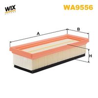 WIX FILTERS WA9556 - Tipo de filtro: Cartucho filtrante<br>Longitud [mm]: 278<br>Ancho [mm]: 97<br>Altura [mm]: 61<br>Artículo complementario / información complementaria 2: con filtro previo<br>