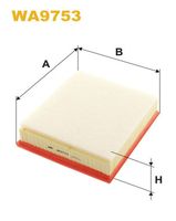 WIX FILTERS WA9753 - Tipo de filtro: Cartucho filtrante<br>Longitud [mm]: 230<br>Ancho [mm]: 204<br>Altura [mm]: 70<br>