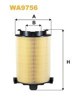 WIX FILTERS WA9756 - Tipo de filtro: Cartucho filtrante<br>Altura [mm]: 221<br>Diámetro exterior [mm]: 157<br>Diámetro exterior 2 [mm]: 136<br>Diámetro interior [mm]: 68<br>Artículo complementario / información complementaria 2: con filtro previo<br>