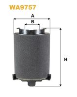 WIX FILTERS WA9757 - Tipo de filtro: Cartucho filtrante<br>Altura [mm]: 221<br>Diámetro interior [mm]: 68<br>Diámetro exterior [mm]: 136<br>SVHC: No existen sustancias SVHC<br>