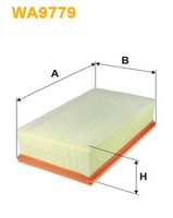 WIX FILTERS WA9779 - Tipo de filtro: Cartucho filtrante<br>Longitud [mm]: 292<br>Ancho [mm]: 176,5<br>Altura [mm]: 70<br>SVHC: No existen sustancias SVHC<br>