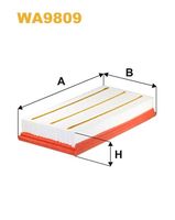 WIX FILTERS WA9809 - Número de piezas necesarias: 2<br>Tipo de filtro: Cartucho filtrante<br>Longitud [mm]: 347<br>Ancho [mm]: 162<br>Altura [mm]: 51<br>