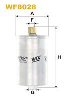 WIX FILTERS WF8028 - Código de motor: 9A<br>Diámetro exterior 1 [mm]: 89<br>Rosca, entrada: M 14 X 1,5<br>Rosca, salida: M 14 X 1,5<br>Altura [mm]: 172,5<br>Diámetro exterior [mm]: 80,5<br>Peso [kg]: 0,4429<br>Tipo de filtro: Filtro de tubería<br>