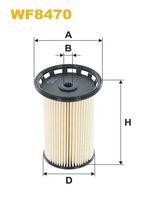 WIX FILTERS WF8470 - Número de PR: 0F5<br>Diámetro exterior 1 [mm]: 93,5<br>Altura [mm]: 138<br>Diám. int. 1 [mm]: 9,3<br>Peso [kg]: 0,63<br>Tipo de filtro: Cartucho filtrante<br>