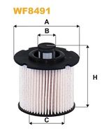 WIX FILTERS WF8491 - año construcción desde: 10/2014<br>Código de motor: DV6FD<br>Tipo de filtro: Cartucho filtrante<br>Altura [mm]: 64<br>Diámetro exterior [mm]: 66<br>Diámetro exterior 1 [mm]: 66<br>Diámetro interior [mm]: 15<br>