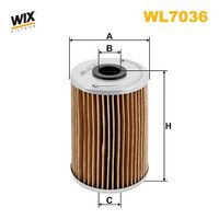 WIX FILTERS WL7036 - Filtro de aceite