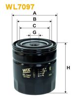 WIX FILTERS WL7097 - Filtro de aceite