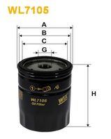 WIX FILTERS WL7105 - Filtro de aceite