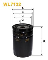 WIX FILTERS WL7132 - Tipo de filtro: Filtro enroscable<br>Altura [mm]: 123<br>Medida de rosca: UNF 3/4" -16<br>Diámetro exterior [mm]: 79<br>Diám. int. 1 [mm]: 71<br>Diám. int. 2[mm]: 62<br>presión apertura válvula de desviación [bar]: 1,4<br>